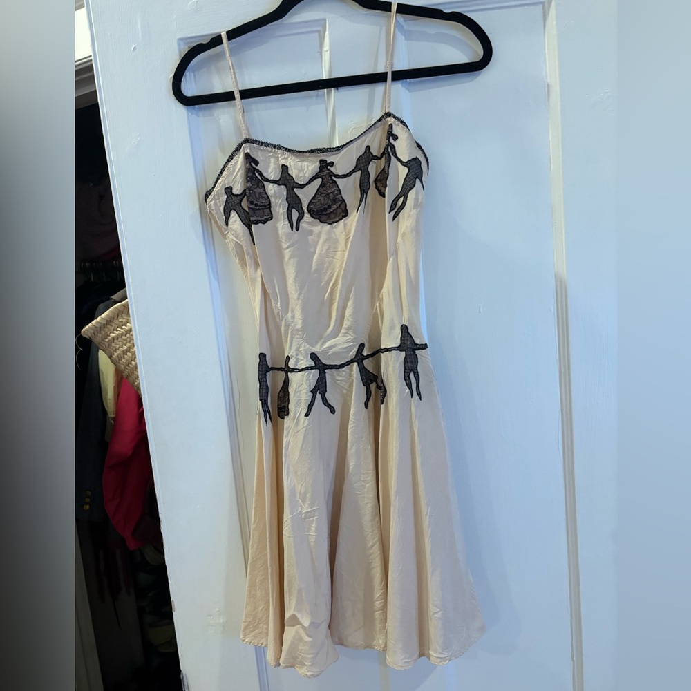 100% Silk and Lace Slip Dress - Picture 3 of 4